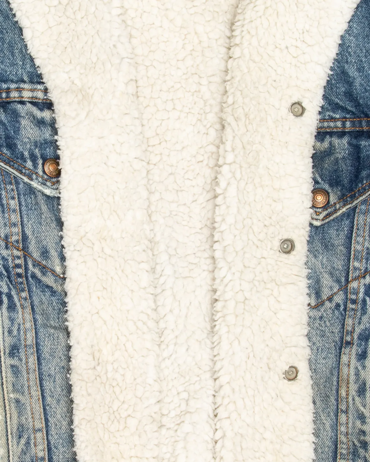 Levi's blue acid wash '80s distressed denim jacket