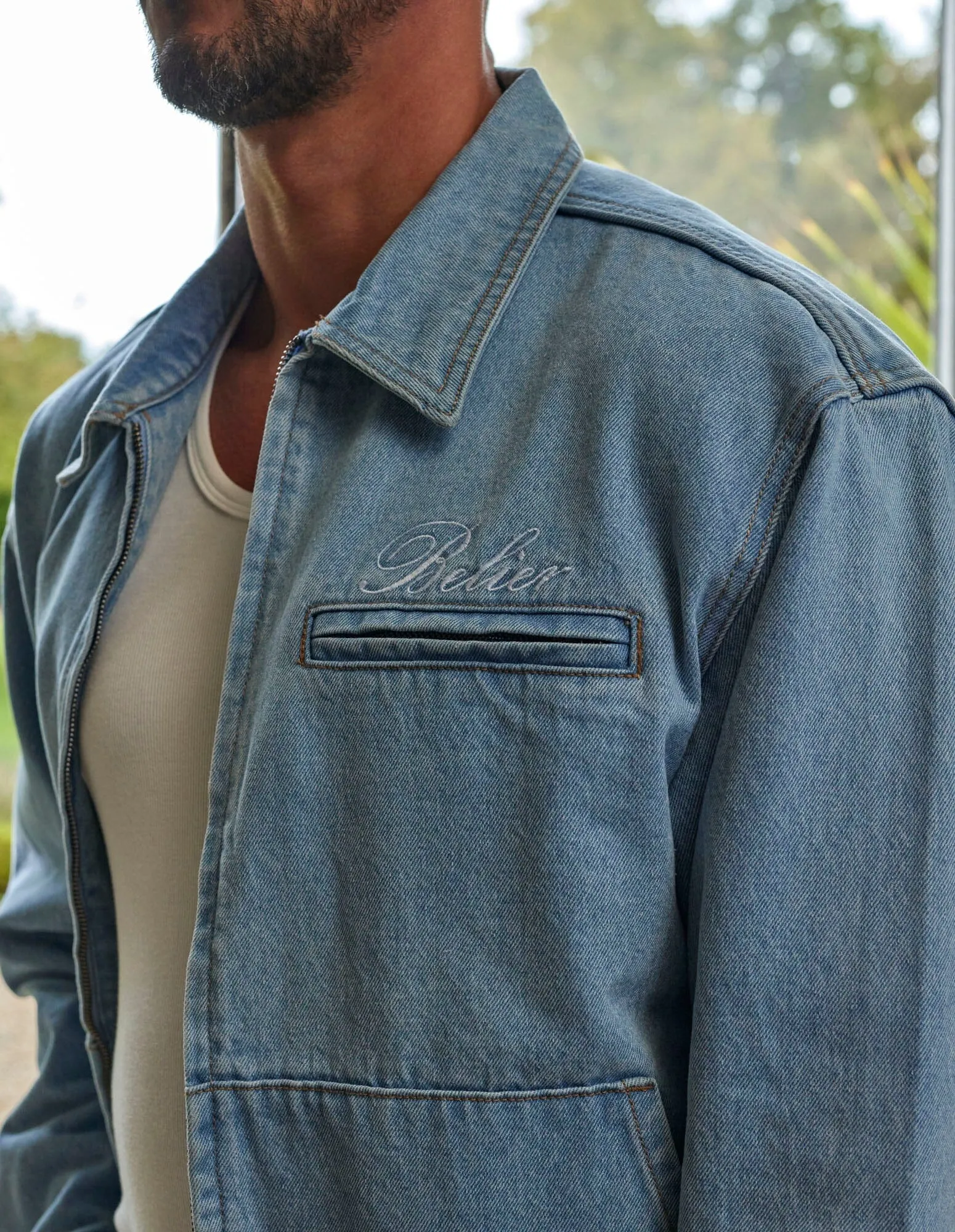 Lightwash Blue Relaxed Fit Denim Jacket