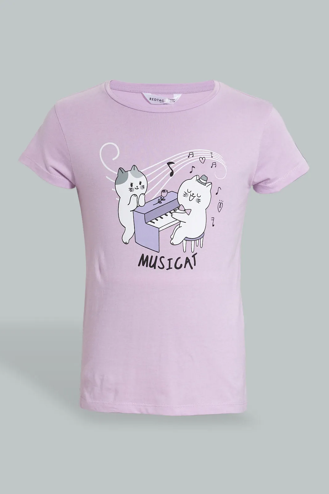 Lilac Musicat Pyjama Set (2 Piece)