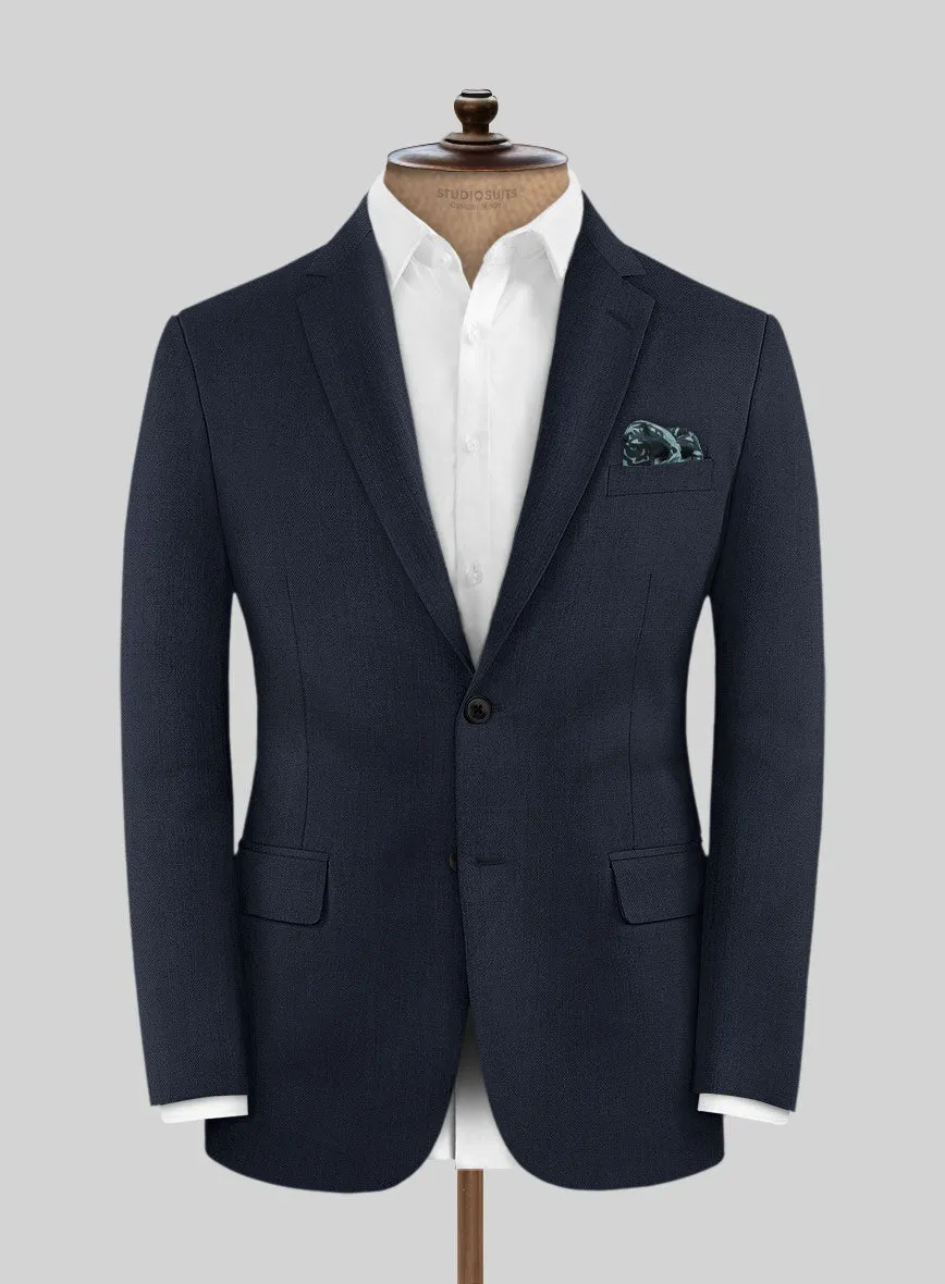 Marco Stretch Navy Blue Wool Jacket
