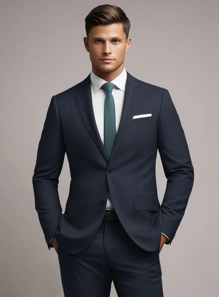 Marco Stretch Navy Blue Wool Jacket