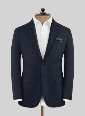 Marco Stretch Navy Blue Wool Jacket