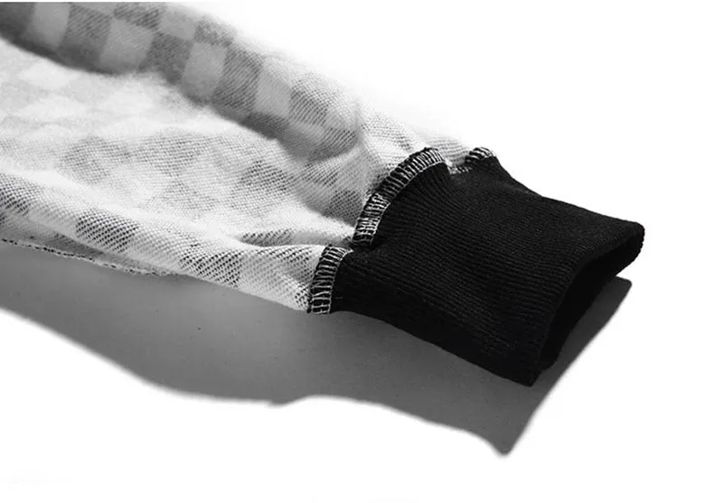 Men's Plaid Fleece Sweatpants With Elastic Waist