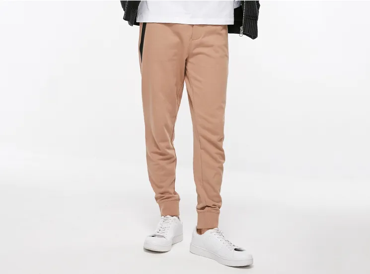 Men's Spring Stretch Slim Fit Sweatpants with Zipper Pockets