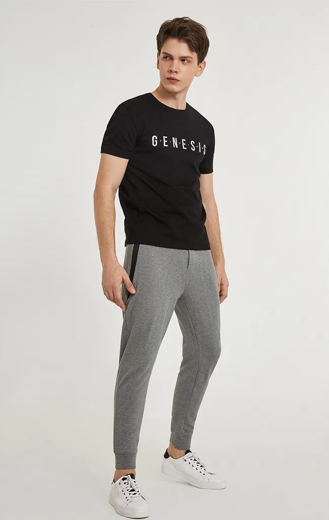 Men's Spring Stretch Slim Fit Sweatpants with Zipper Pockets