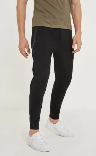 Men's Spring Stretch Slim Fit Sweatpants with Zipper Pockets