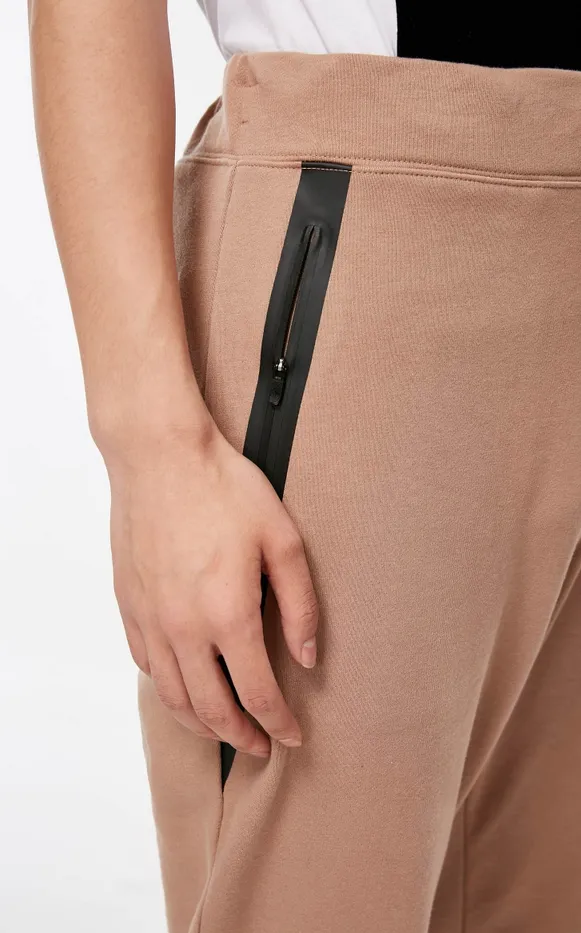Men's Spring Stretch Slim Fit Sweatpants with Zipper Pockets