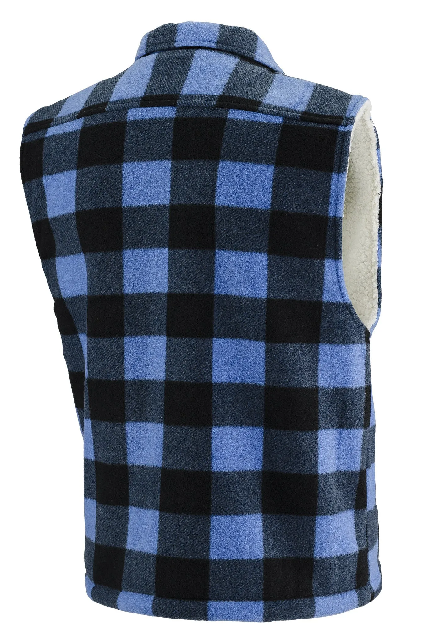 MEN'S THURMOND SHERPA LINED PLAID WORK VEST