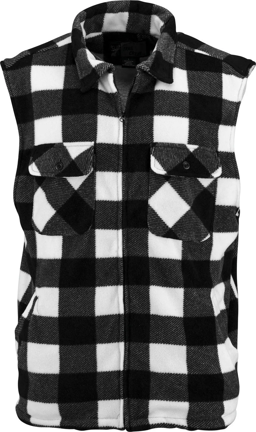 MEN'S THURMOND SHERPA LINED PLAID WORK VEST
