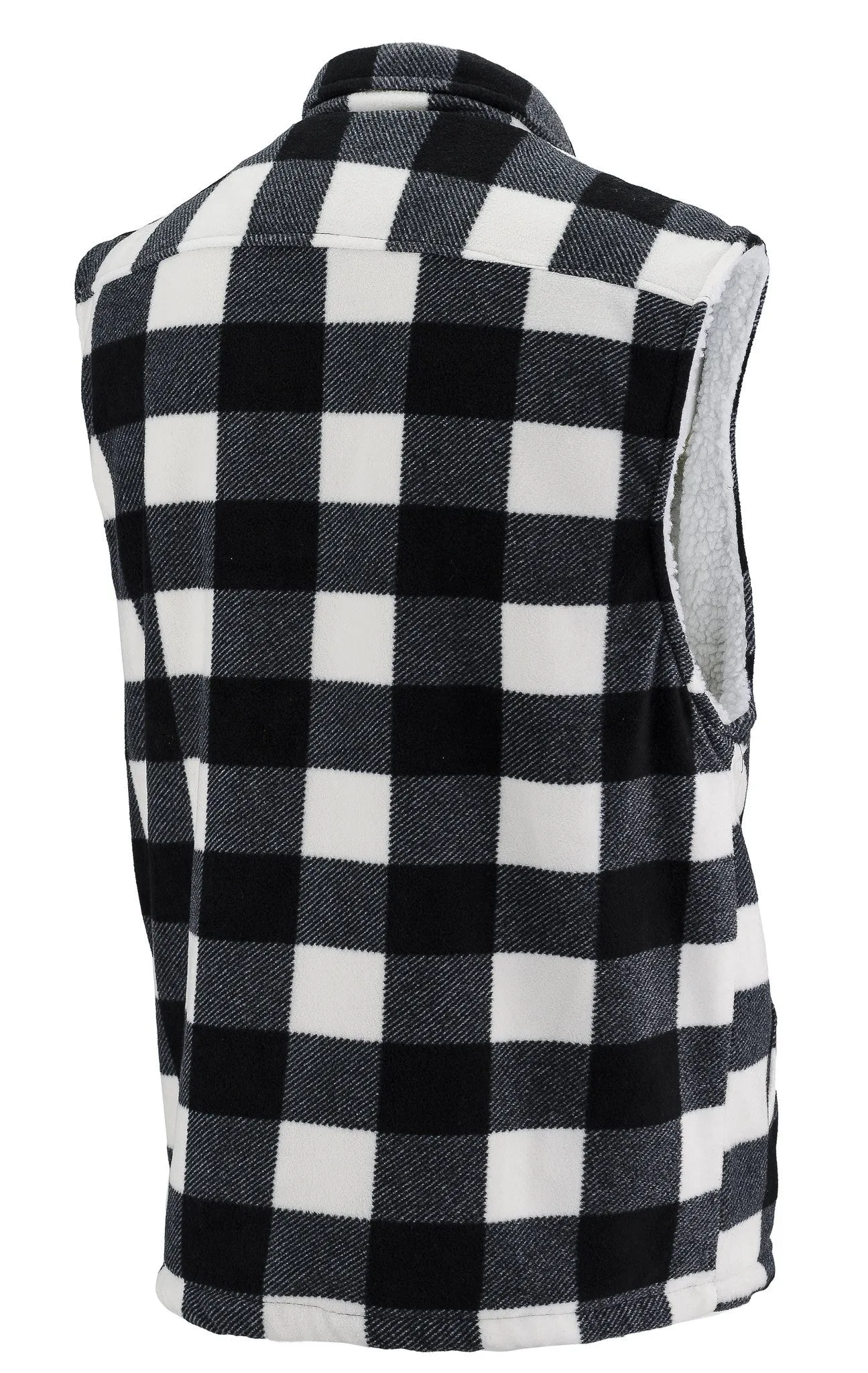 MEN'S THURMOND SHERPA LINED PLAID WORK VEST