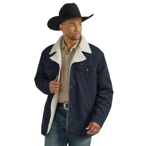 Men's Wrangler® Sherpa Lined Denim Jacket - Rustic Navy 112353374