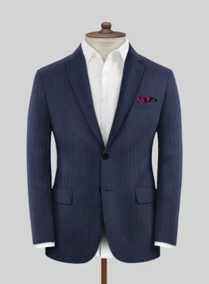 Napolean Argio Stripe Ink Blue Wool Jacket