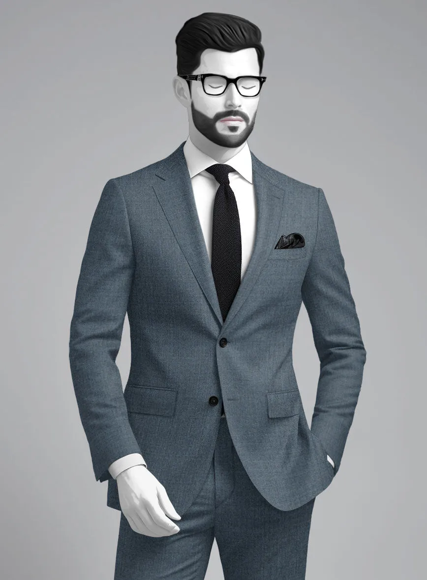Napolean Stretch Pacific Blue Wool Jacket