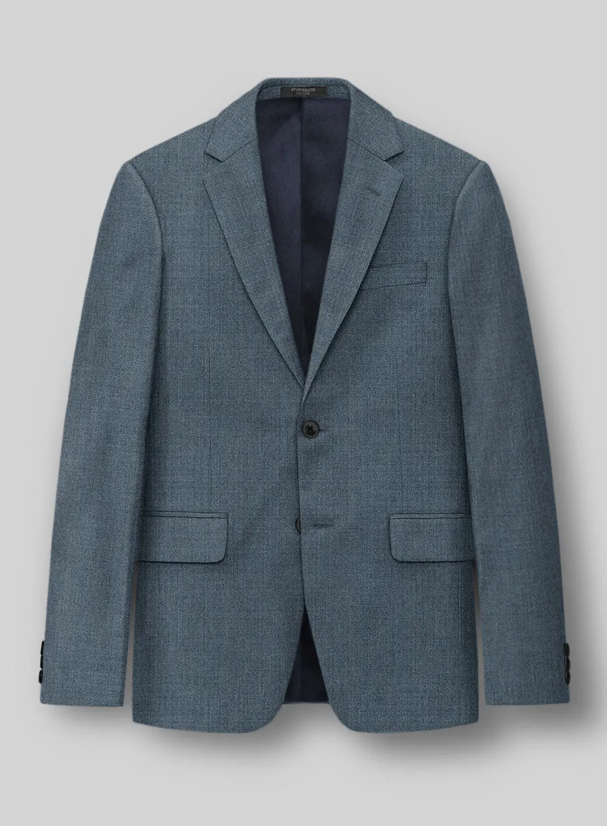 Napolean Stretch Pacific Blue Wool Jacket