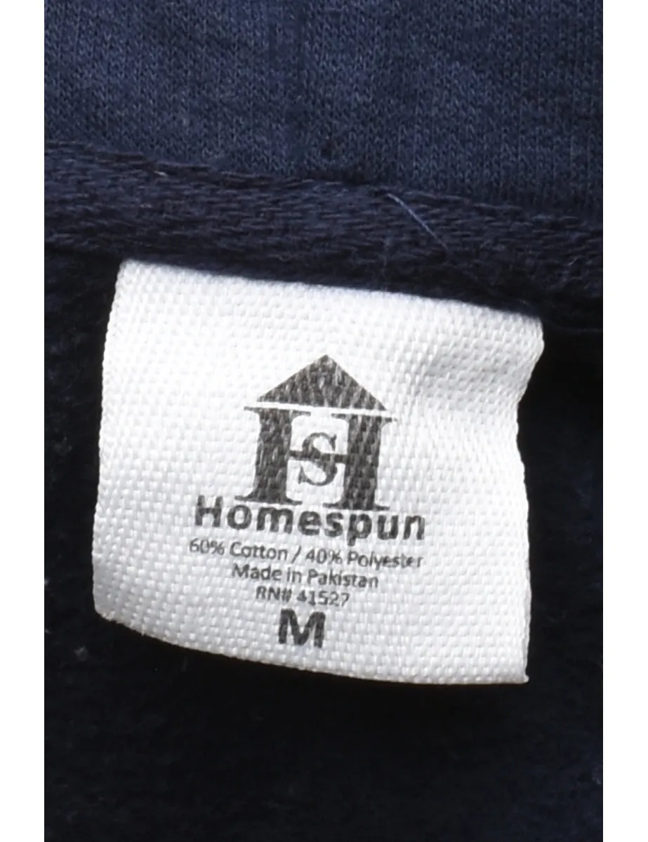 Navy Hooded Sweatshirt - M