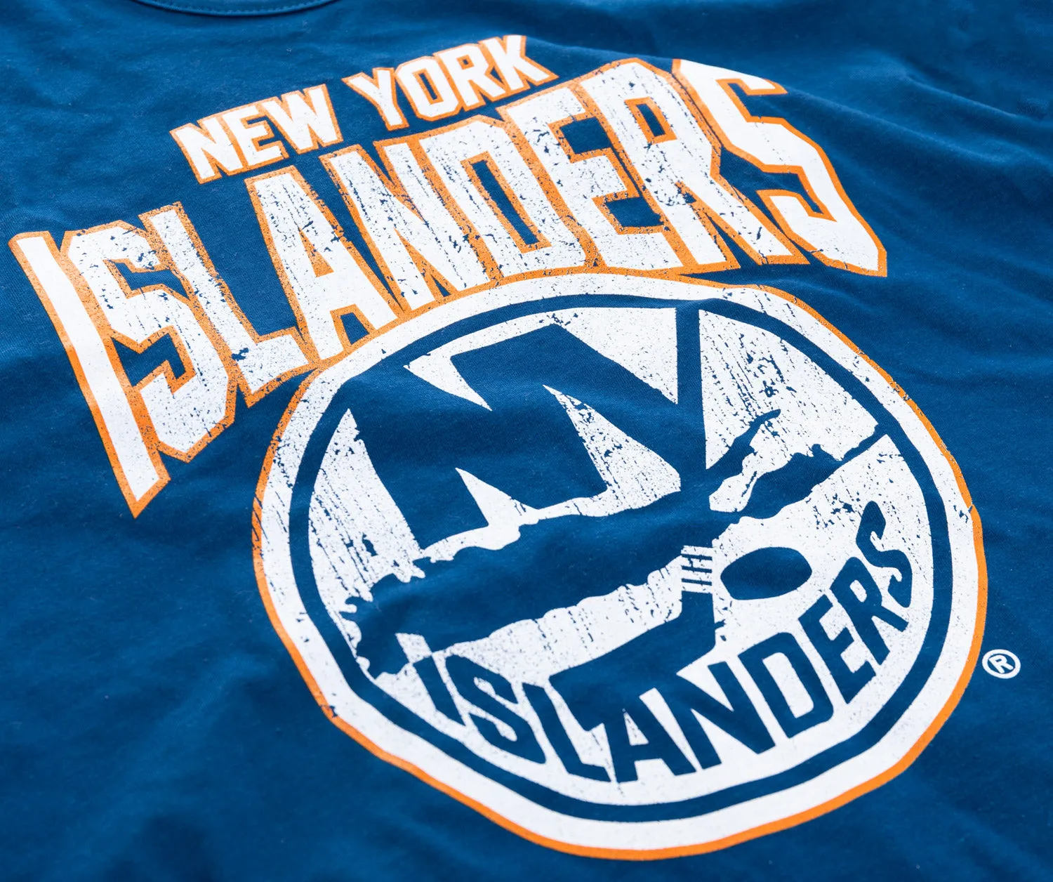 New York Islanders Ladies "Distressed" Lace Flowy Tank Top