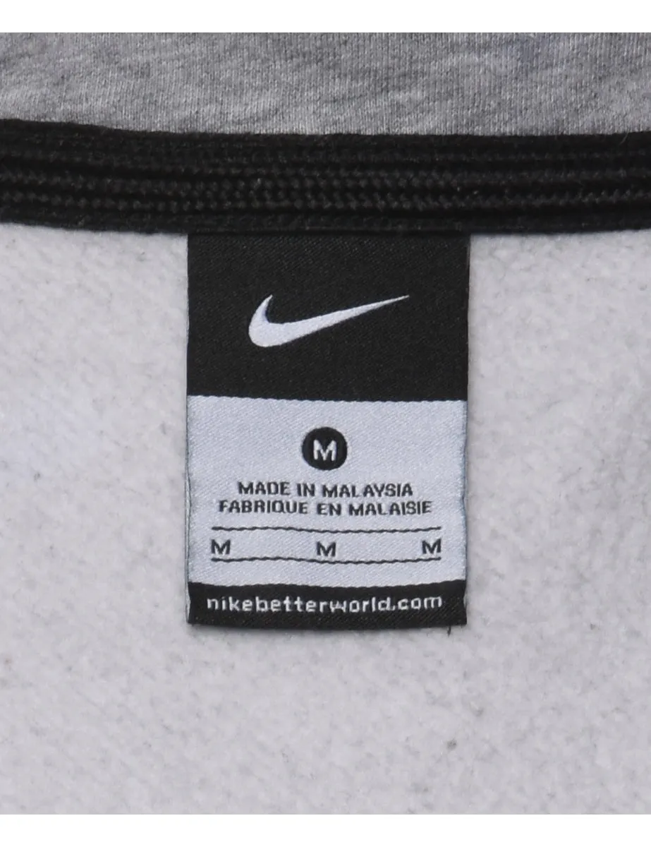 Nike Quarter Zip Plain Sweatshirt - M