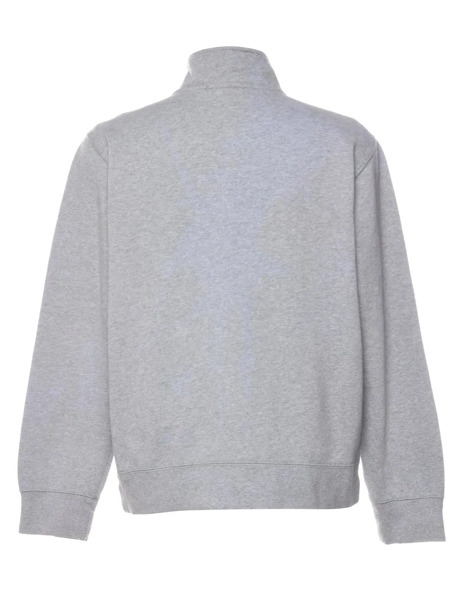 Nike Quarter Zip Plain Sweatshirt - M