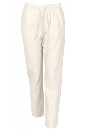 Oakwood 63641 Gift 0516 Eggshell Cream Leather Joggers