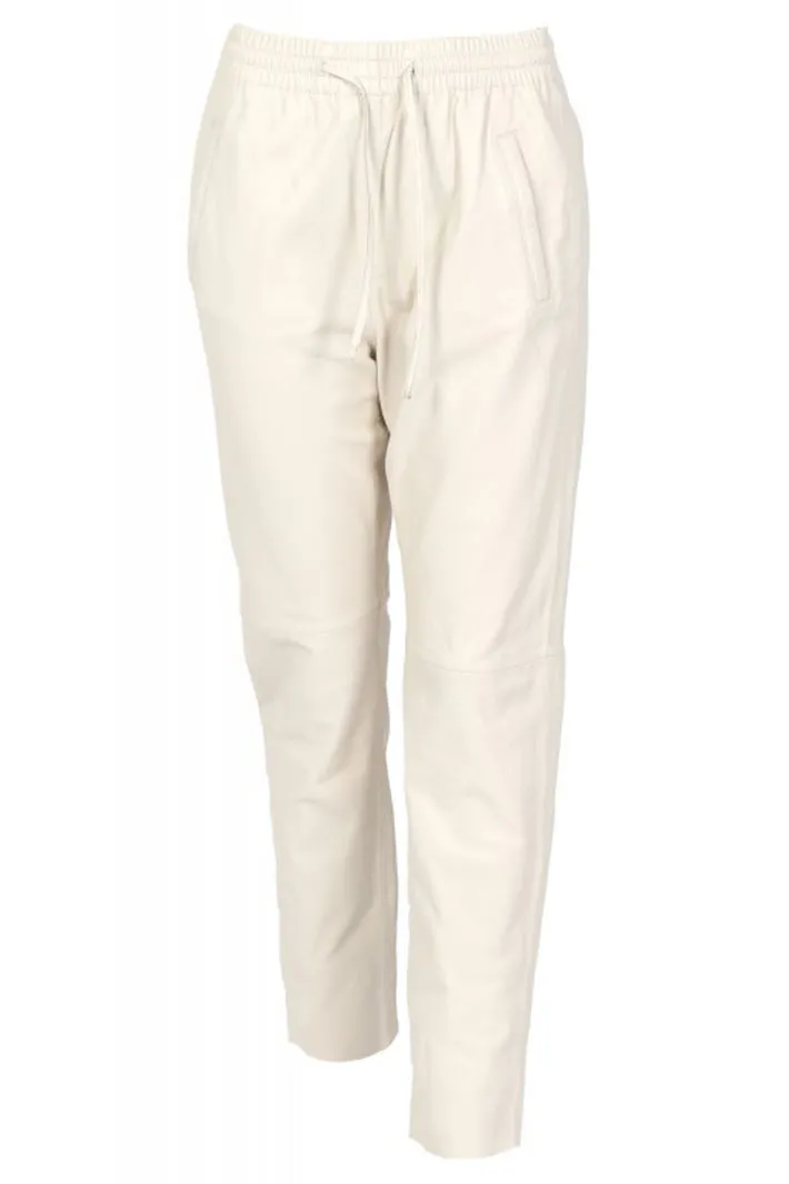Oakwood 63641 Gift 0516 Eggshell Cream Leather Joggers