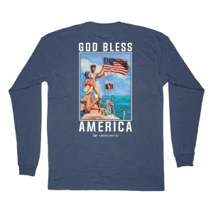 Old Glory at Sea Long Sleeve Tee
