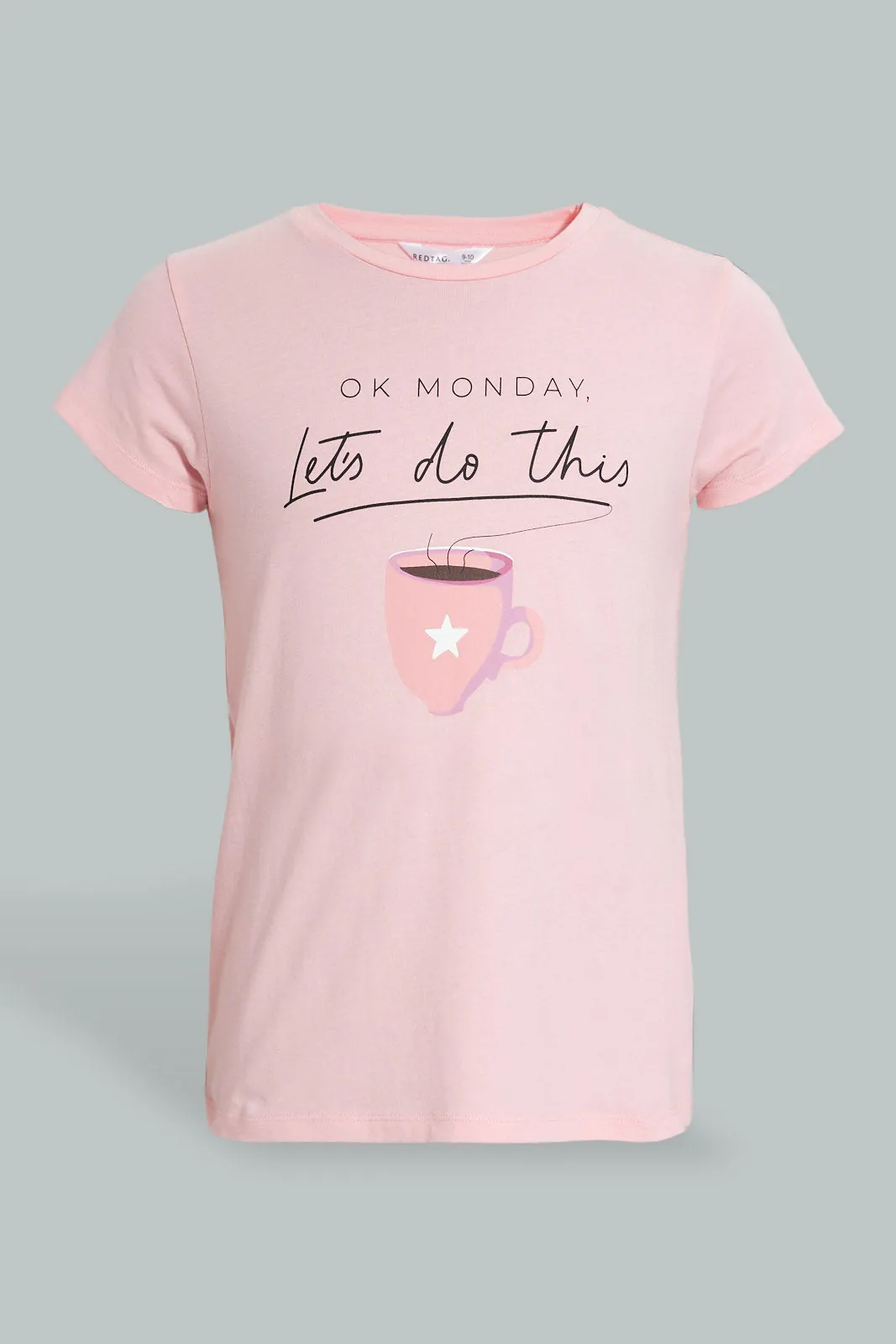 Pink Coffee Pyjama Set (2 Piece)