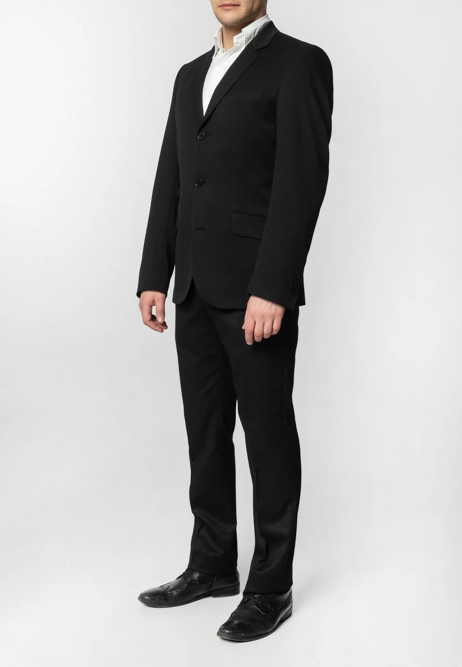 Plain Black Suit Trouser