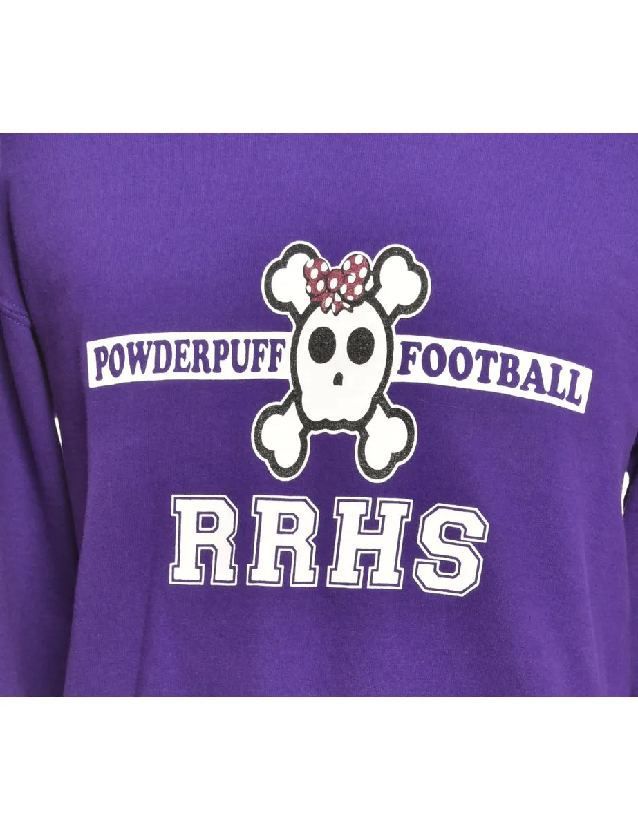 Powerpuff Football Printed Sweatshirt - M
