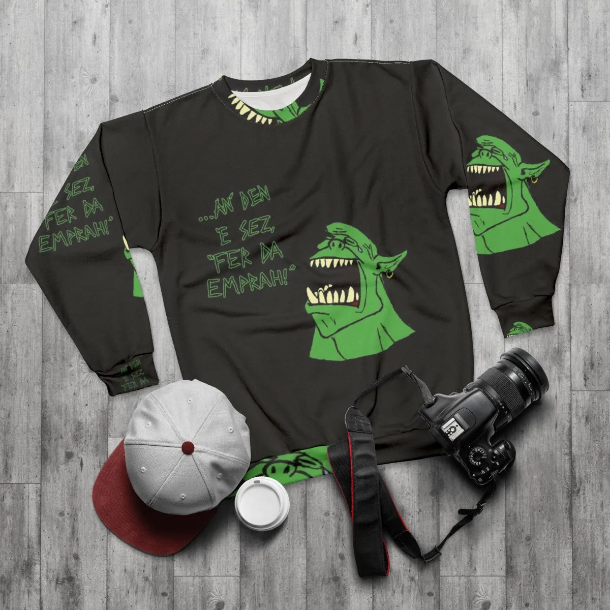 "Ork An Den E Sez 'Fer Da Emprah' Warhammer 40K Sweatshirt"