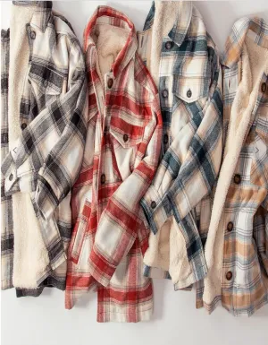 Ready for the Woods Plaid Lined Shacket