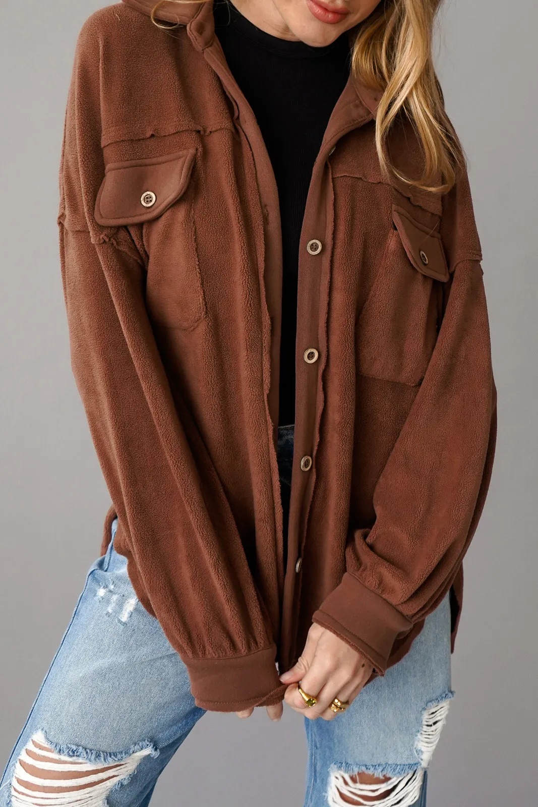 Ruby Button Down Shacket