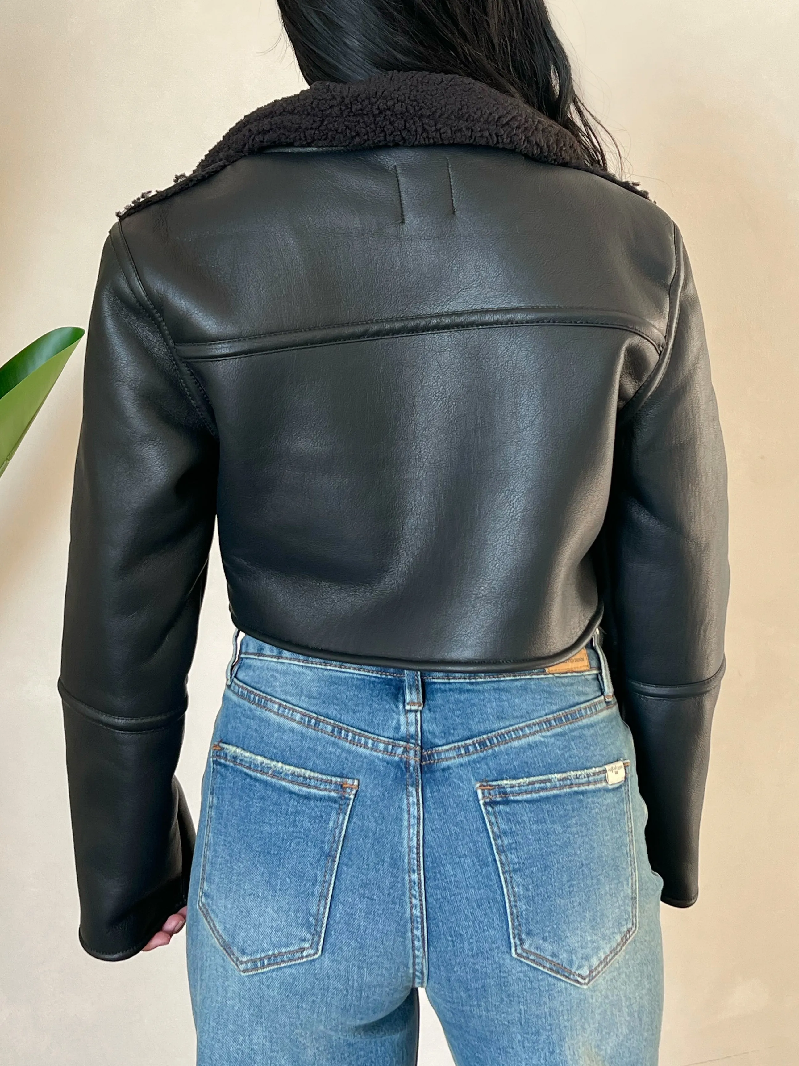 Samantha Leather Jacket (Black)