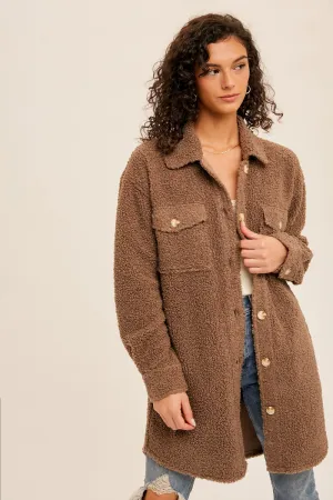 Some Like It Hot Shacket - Mocha