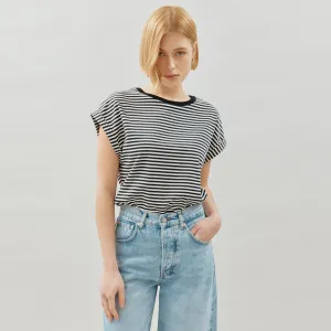 Stripe Roll Back T Shirt