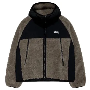STÜSSY Sherpa Paneled Hooded Jacket