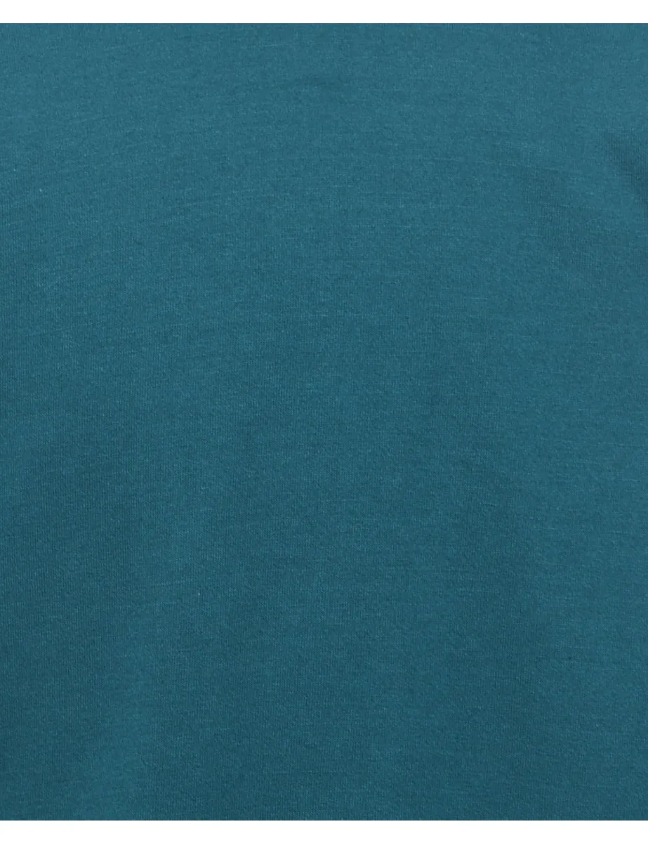Teal Plain Sweatshirt - XL