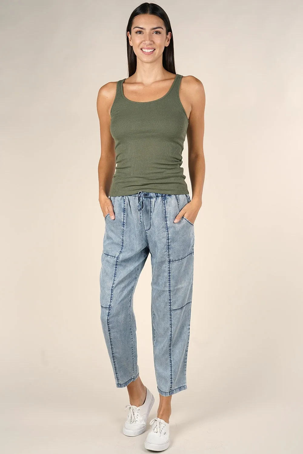 Tencel Drawstring Jogger