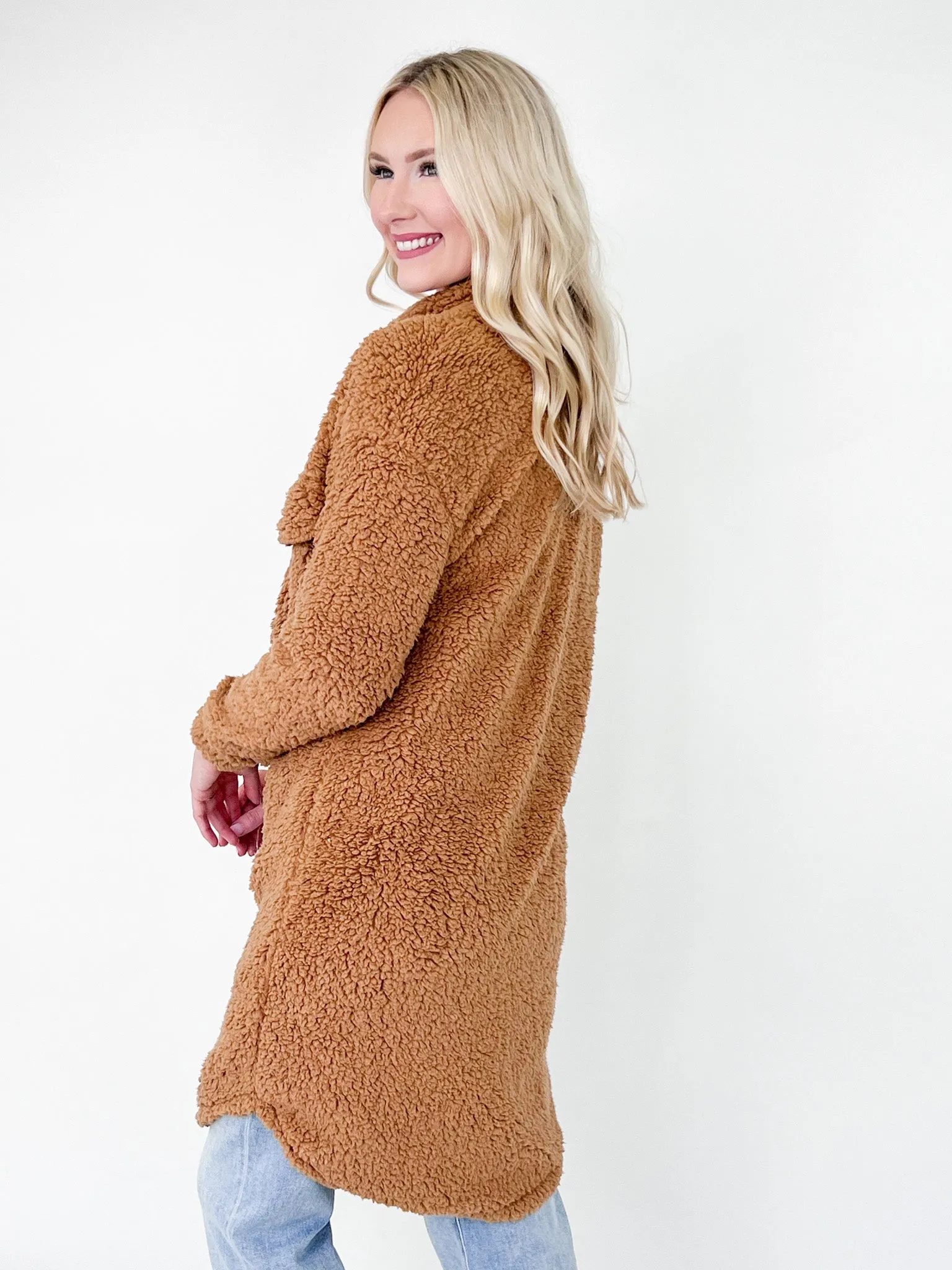 Tina - Sherpa Teddy Coat
