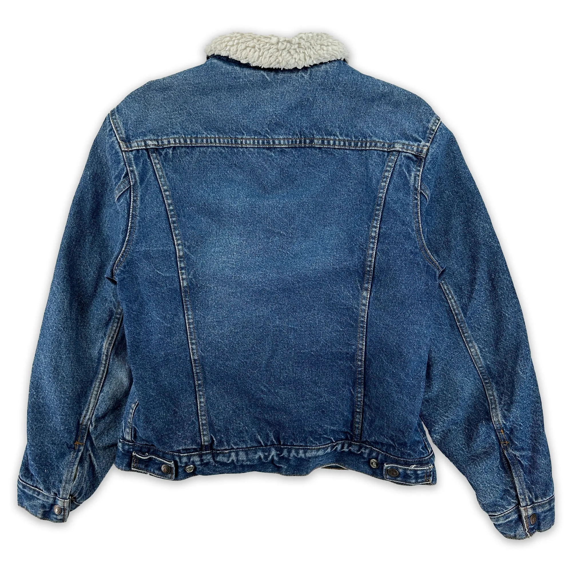 Vintage 80s Levi's Sherpa Lined Denim Trucker - 40R (Fits like a small)