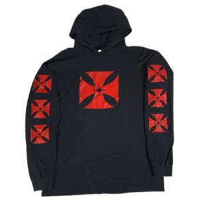 Vintage Archaic Smile "Cross" Long Sleeve Hoodie