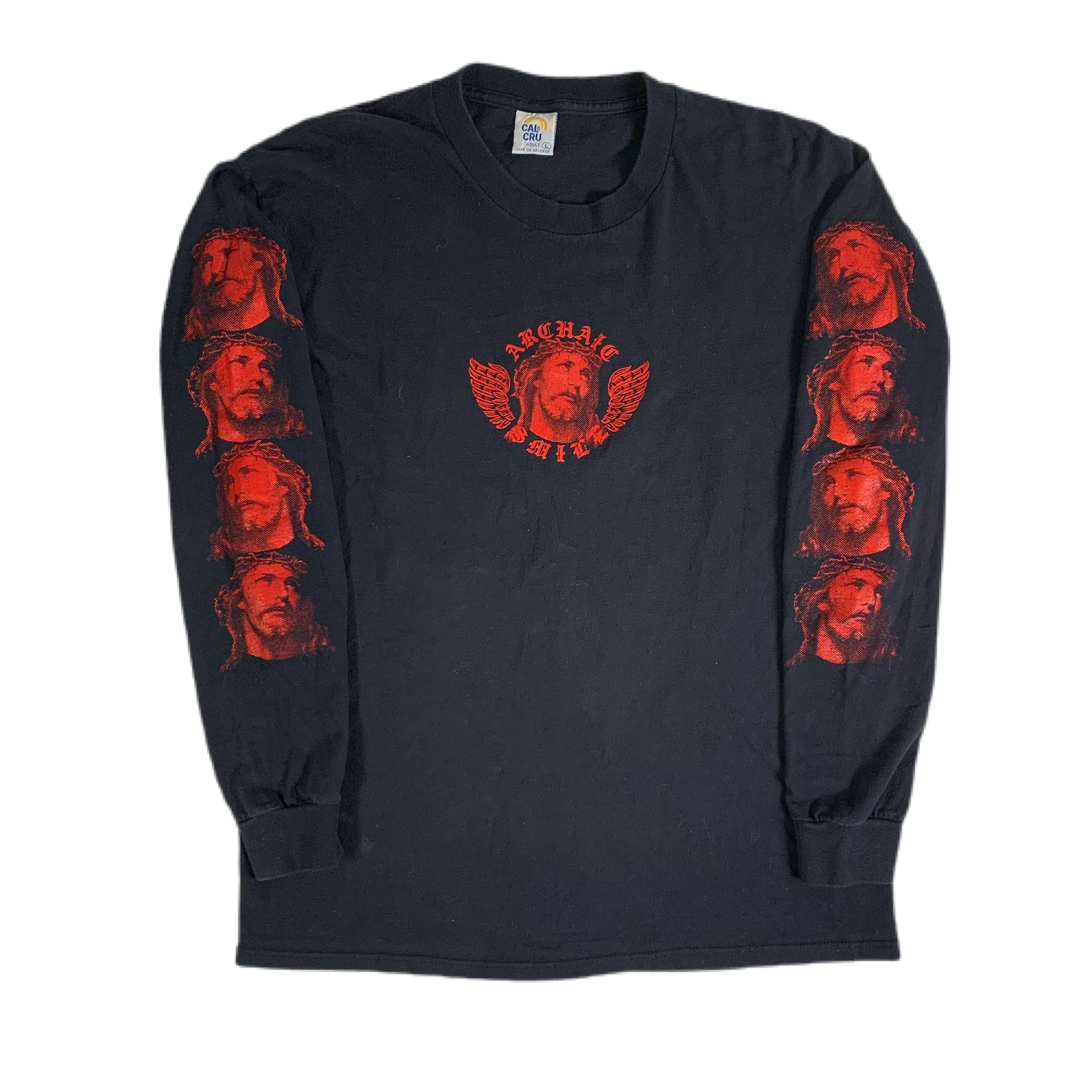 Vintage Archaic Smile "Jesus Christ" Long Sleeve Shirt
