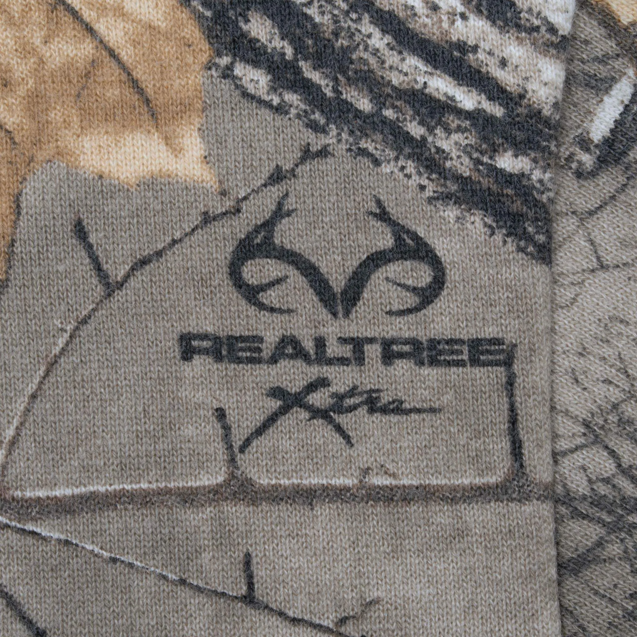 VINTAGE HUNTING REALTREE XTRA CAMO QUARTER ZIP SWEATSHIRT LARGE