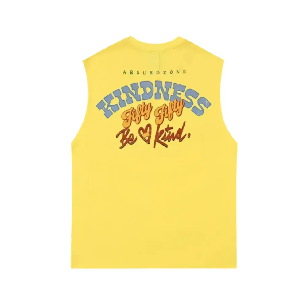Vintage Letter Printed Tank Top