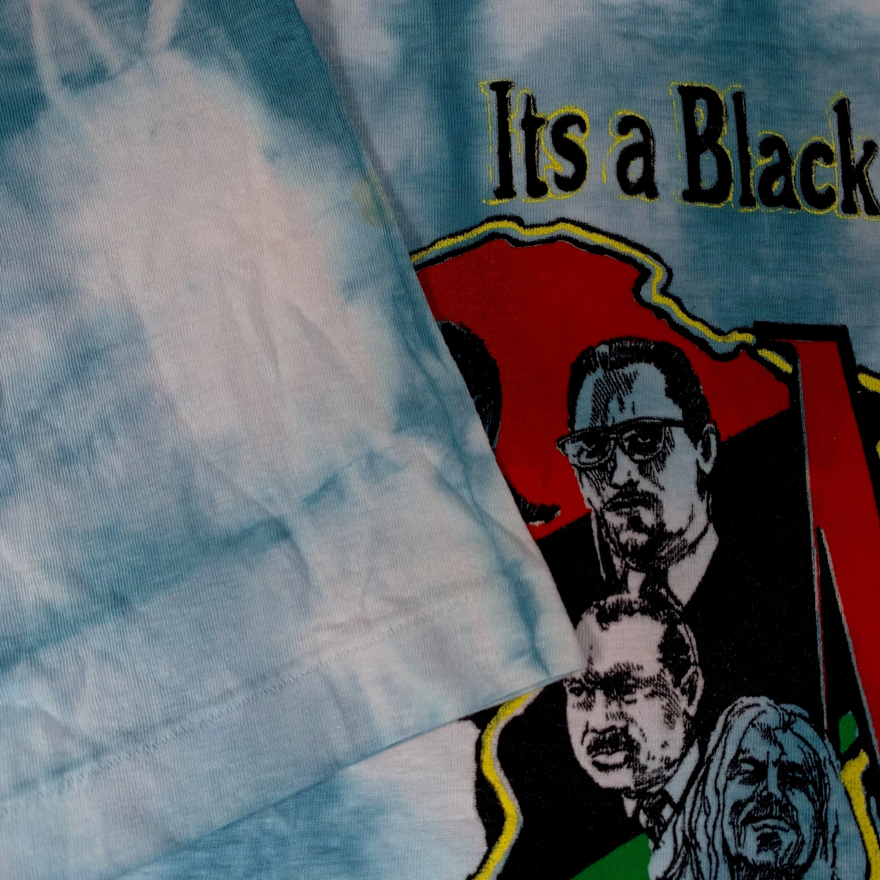 Vintage MLK Malcolm X Bob Marley Mandela Garvey "It's A Black Thing" Tie Dye T-Shirt