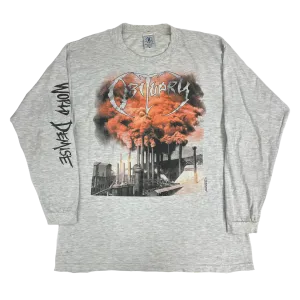 Vintage Obituary "World Demise" Long Sleeve Shirt