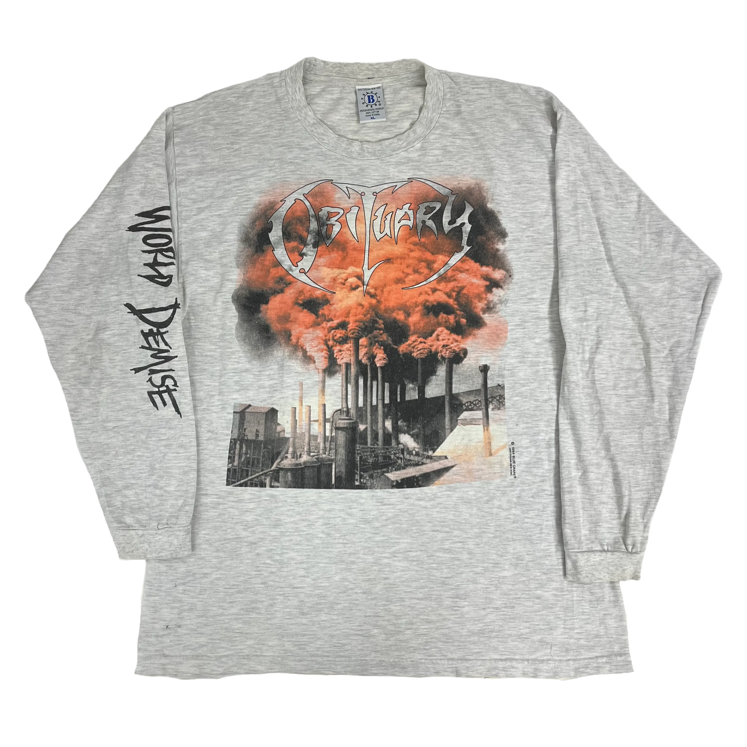 Vintage Obituary "World Demise" Long Sleeve Shirt