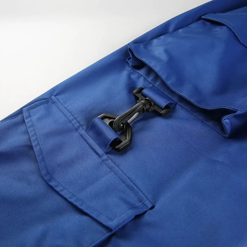 Women's Spring/Autumn High-Waist Loose Multi-Pocket Cargo Pants