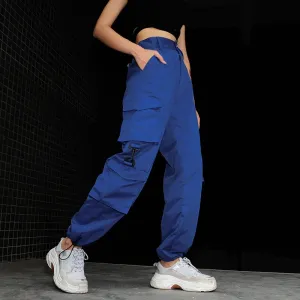 Women's Spring/Autumn High-Waist Loose Multi-Pocket Cargo Pants