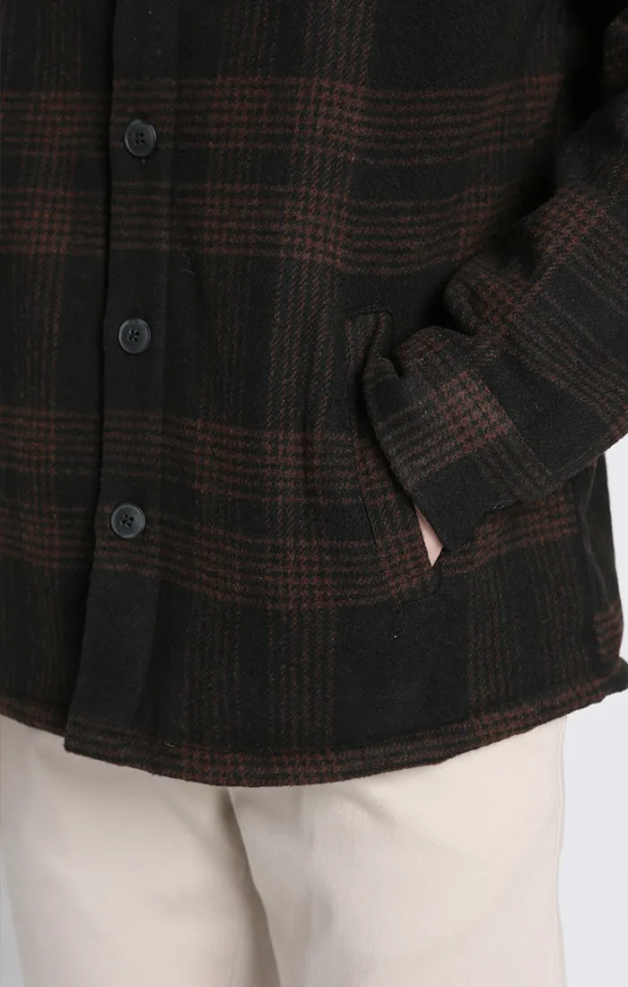 Yates Wool Blend Sherpa Lined Shirt Jacket