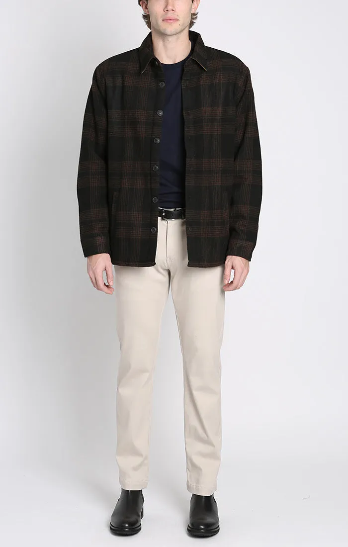 Yates Wool Blend Sherpa Lined Shirt Jacket